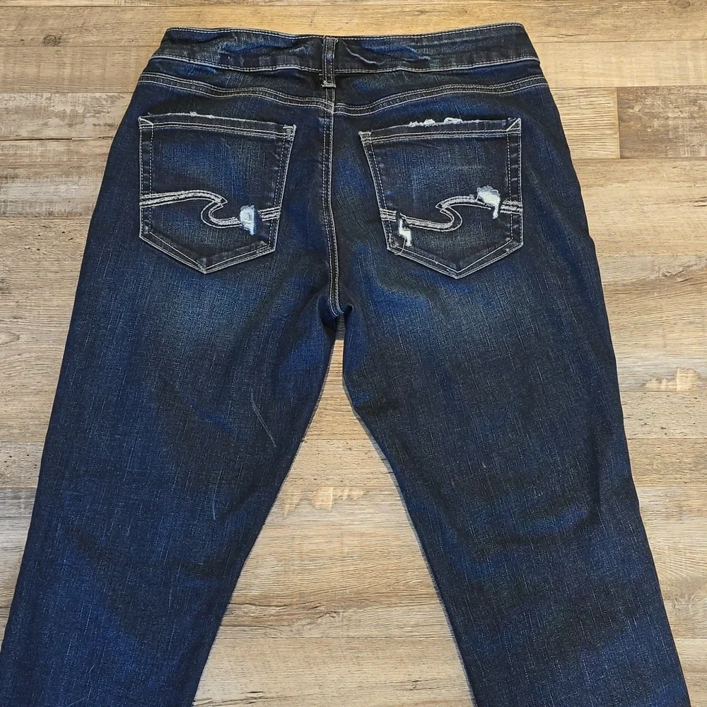 SILVER DENIM JEANS | "Sam" Jeans | Size 28​ - Picture 10 of 14